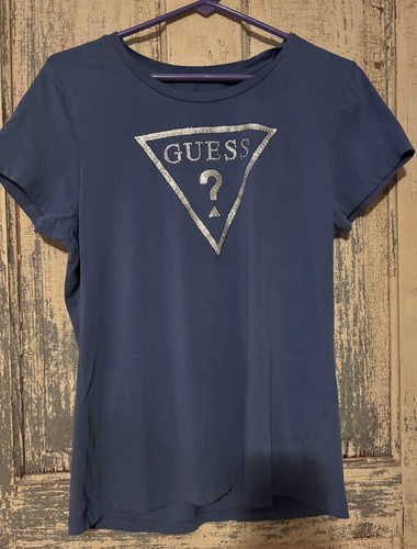 Camicia donna manica corta blu