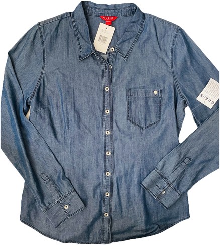 Camicia denim donna guess - denim,