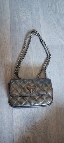 Borsa tracolla guess argento - borsa, a