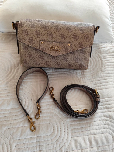 Borsa mano guess marrone - a,