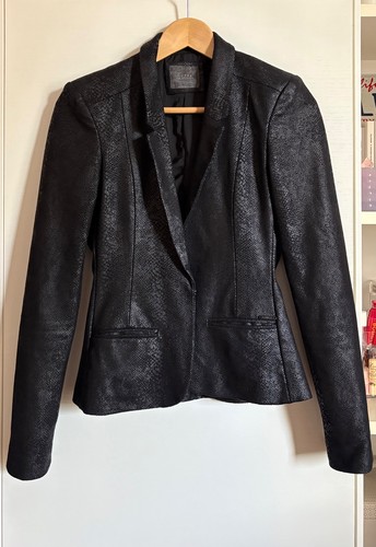 Guess blazer nero effetto - nero,