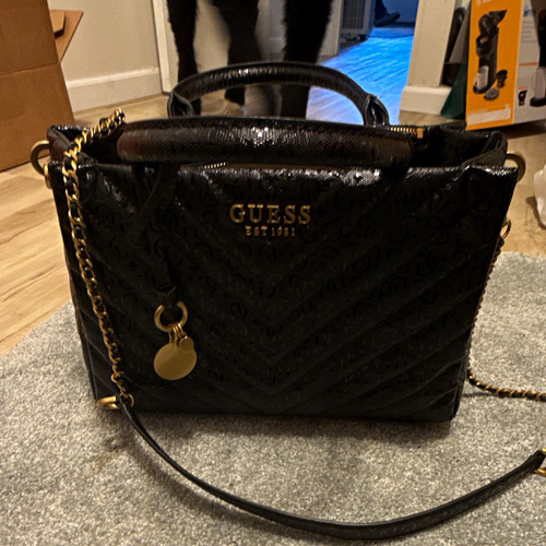 Borsa guess nera - nera, trapuntata