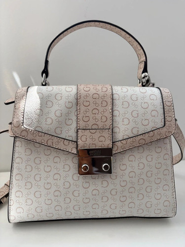 Guess borsa mano beige crema - a,