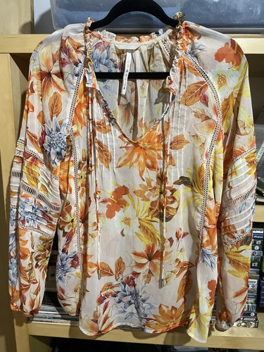 Blusa fluida guess fantasia - blusa,
